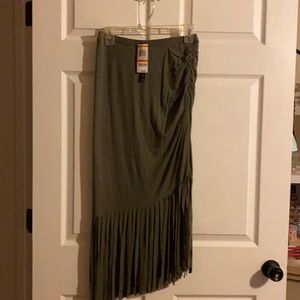 INC fringe skirt